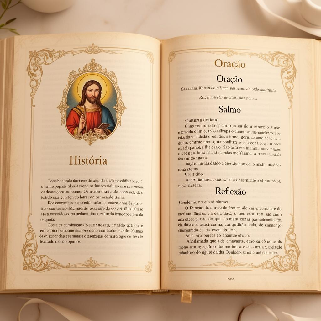 Exemplo de página interna do calendário